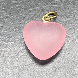 Vintage Pink Mother of Pearl Pendant Gold Tone Bail